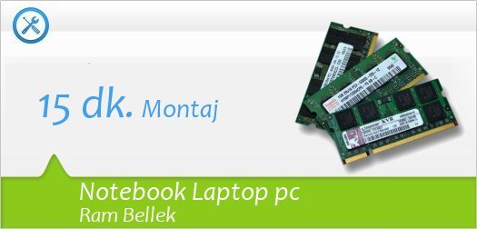 Notebook laptop Pc Ram Bellek değişimi